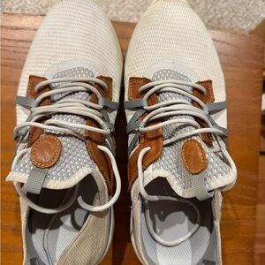 OluKai White and Brown Sneakers